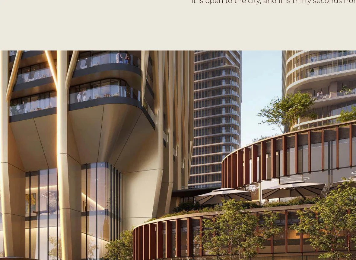 Downtown Tbilisi retail galleria and planted podium concept